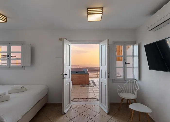 Calderas Hug & Panoramic Sea View - 3 Lux Villa Imerovígli