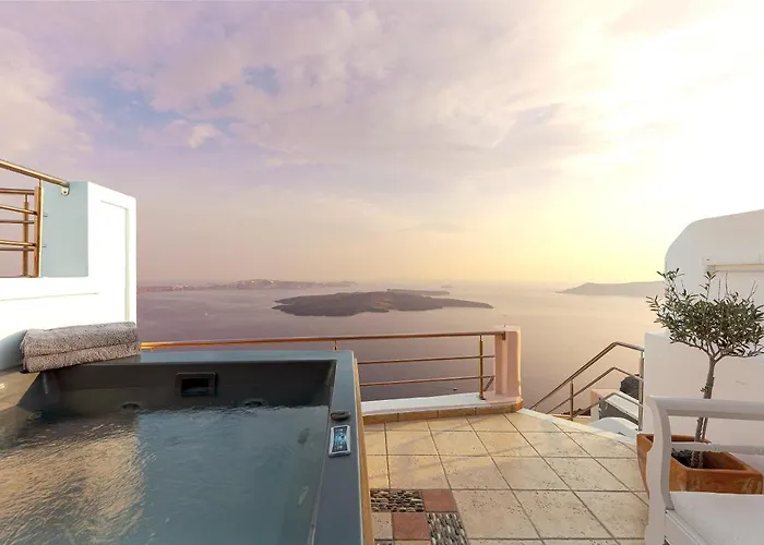 Calderas Hug & Panoramic Sea View - 3 Lux Villa Imerovígli